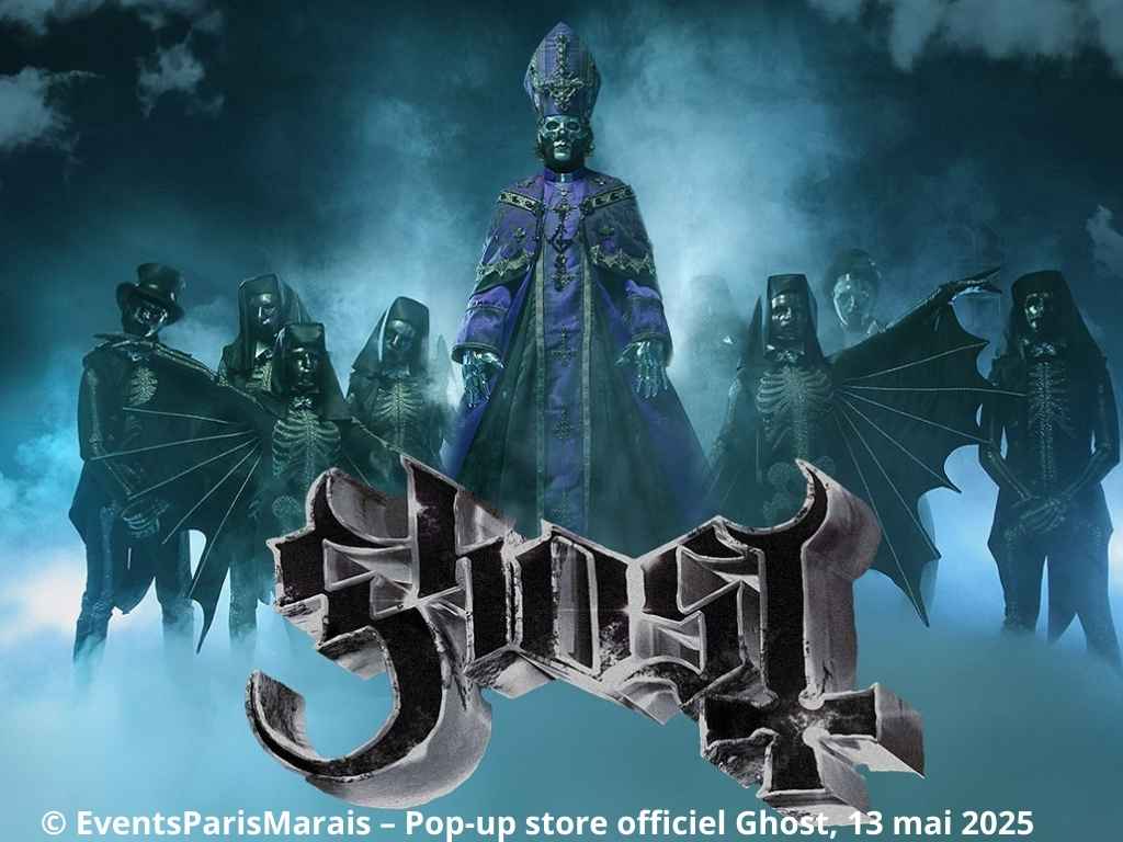 Façade du pop-up store Ghost à Events Paris Marais le 13 mai 2025