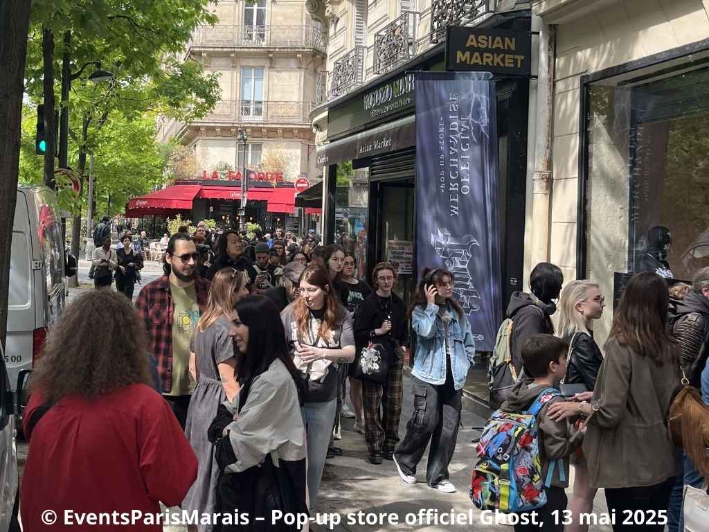 Détail visuel de l’installation Ghost chez Events Paris Marais