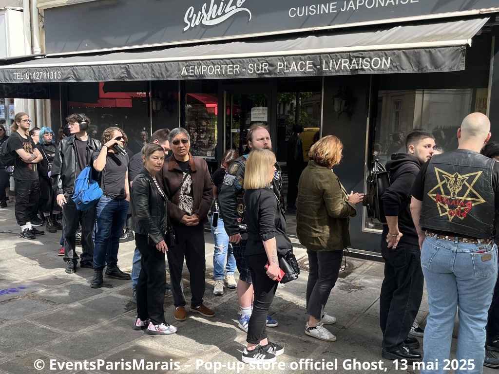 Extérieur du pop-up Ghost sur la rue de Turbigo à Paris 75003