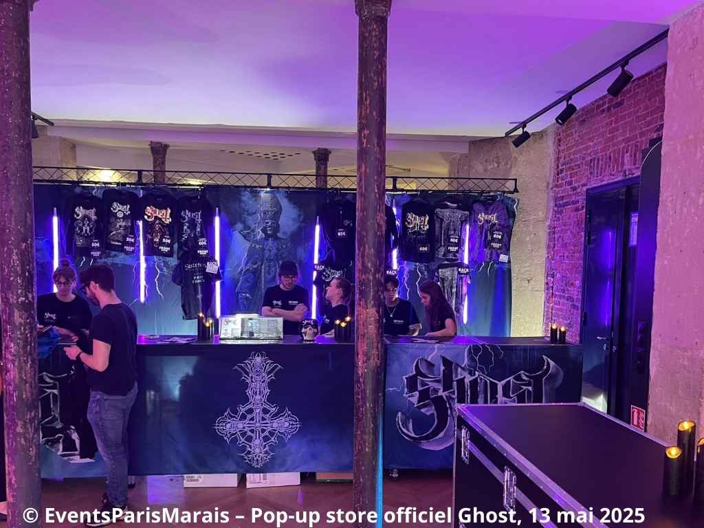 Espace central du pop-up Ghost dans notre salle modulable à Paris 3e
