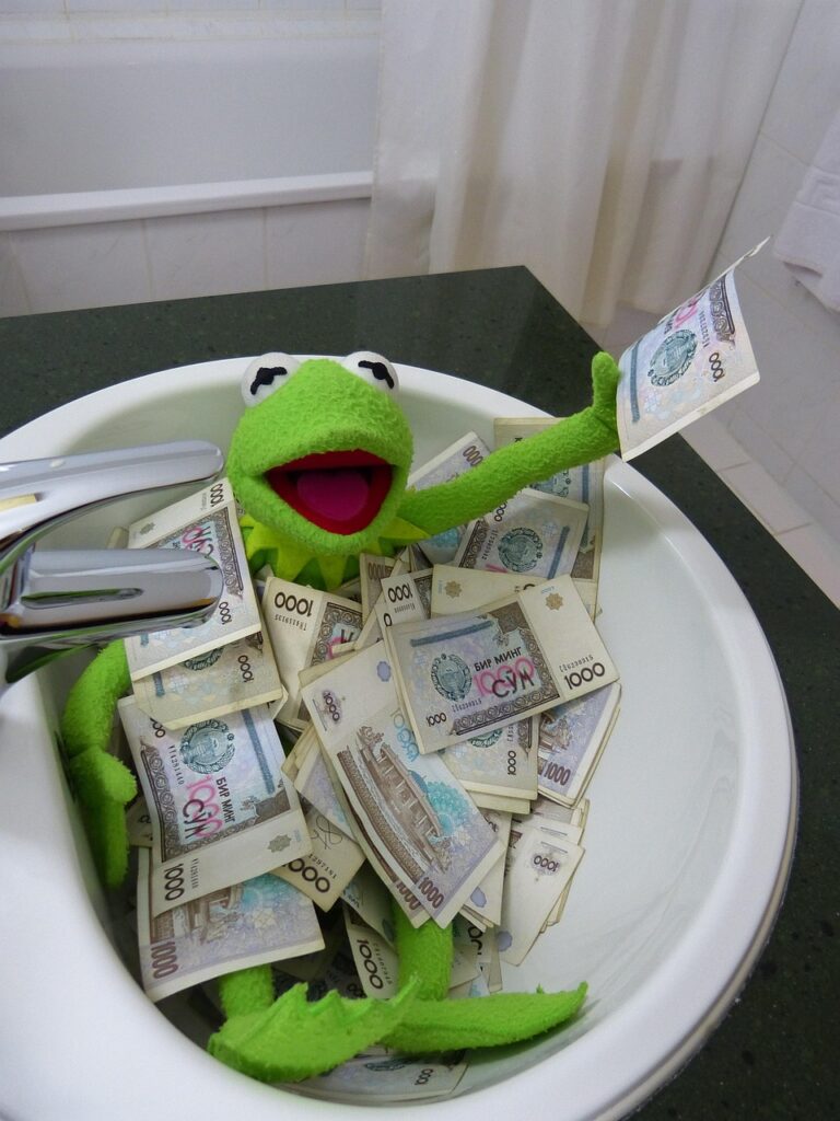 kermit, frog, money, to bathe, bathroom sink, look forward, rich, green, fun, happy, kermit, kermit, kermit, kermit, kermit, money, money, money, bathroom sink, bathroom sink, rich, rich, rich